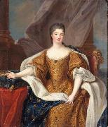 Circle of Pierre Gobert Portrait Marie Anne de Bourbon as Princess of Conti painting